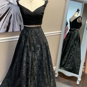 Black 2 Piece Sherri Hill Gown